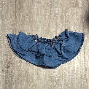 Lemon Kiss Blue Denim Skirt 2T